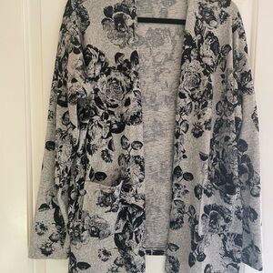 Vintage All Hours Open Cardigan Sparkle Floral Size L